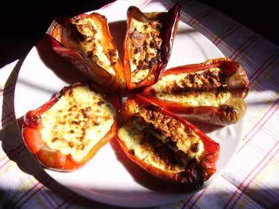 Poivrons farcis à la ricotta par nonnadenise