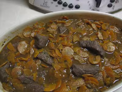 Recette thermomix: Boeuf mode à ma façon