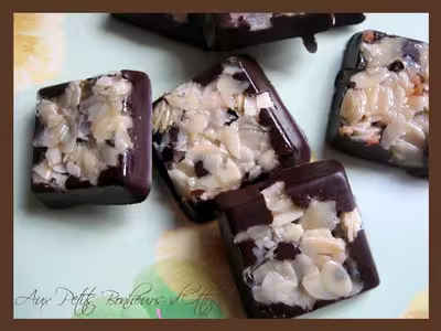 Recette Thermomix:Carrés croquants au chocolat et..