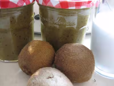 Recette thermomix: Confiture kiwi-noix de coco