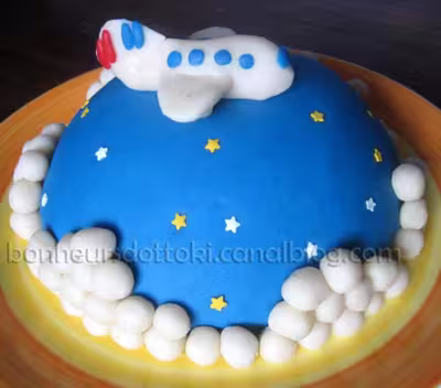 Thermomix :Gâteau d'anniversaire 3D et son avion