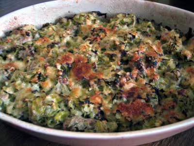 Recette thermomix: Gratin de porc aux poireaux
