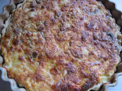 Recette thermomix: Tarte aux champignons