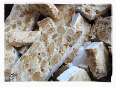 Nougat aux amandes avec le kitchenaid