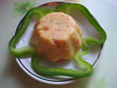 Recette thermomix: Polenta moelleuse aux poivrons