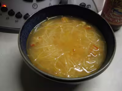 Recette thermomix: Soupe chinoise aux crevettes