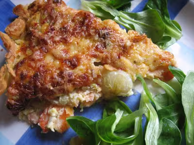 Recette Thermomix: Tarte aux endives miel et saumon
