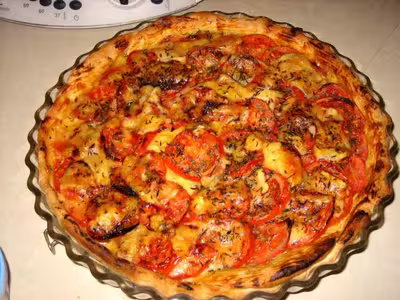 Recette thermomix: Pizza rapide tomate, moutarde