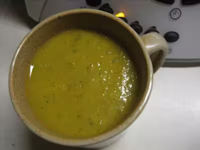 Recette thermomix: Velouté de courgettes et tomates