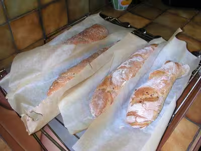 Les baguettes sur poolish en map de serise