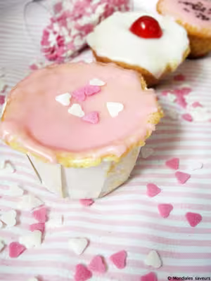 Cupcakes aux oeufs, sucre et couleurs