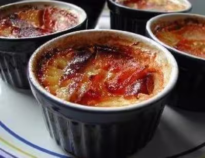 Crèmes aux pommes caramélisées