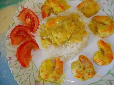 Recette WW: Poêlée de crevettes au curry par lili1812