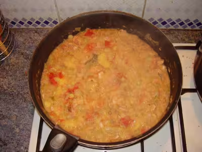 Recette WW : Crevettes à la polenta créole