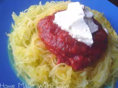 WW : Spaghetti végétaux sauce tomate-basilic et ricotta