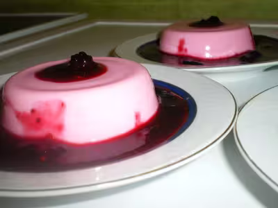 Panna cotta aux fruits rouges