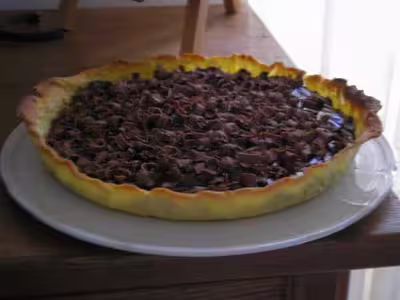 Tarte croustillante au chocolat