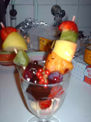 Brochette de fruits! c'est le moment!