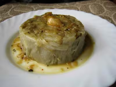 Gâteau d'endives aux restes de viande