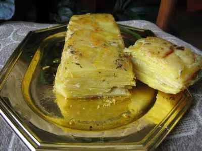 Gâteau de pommes de terre au roquefort