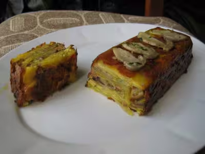 Terrine de pommes de terre aux cèpes
