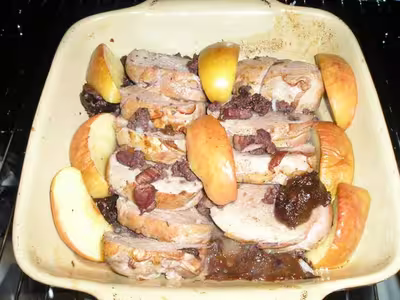 Filet mignon de porc au jambon cru