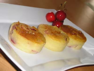 Gâteaux de semoule très fondants aux fruits rouges