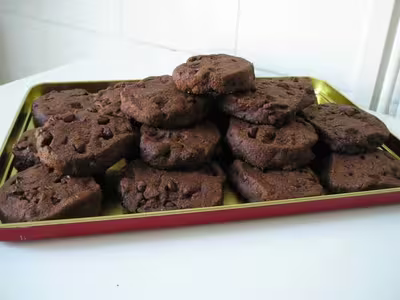 Sablés au chocolat et à la fleur de sel