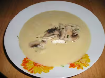 Soupe pois chiches-champignons
