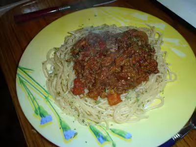 Recette WW : Spaghettis à la bolognaise