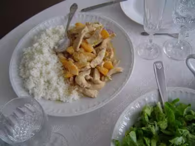 Hawaï : Escalopes de dinde aux pêches