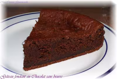 Gâteau fondant au chocolat sans beurre