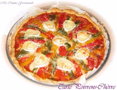 Tarte aux poivrons et au chèvre par delf745