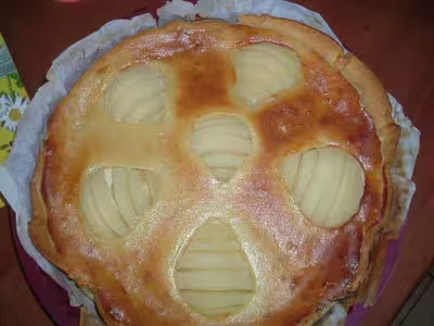 Recette thermomix: Tarte amandine aux poires