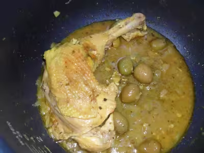 Poulet aux olives, citron à la marocaine au délicook