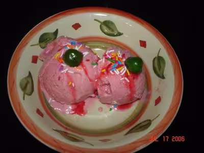 Glace aux fraises sans sorbetière par soumina3