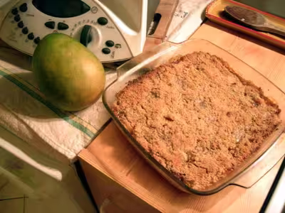 Recette Thermomix : Crumble de mangue