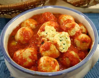 Boulettes de ricotta sauce tomate