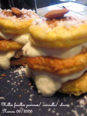 Mille-feuilles pommes et cannelle