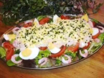Recette WW : Salade aux crevettes sauce au thon
