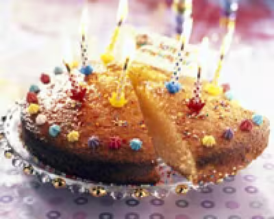 Fondant au citron d'anniversaire