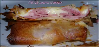 Recette WW : Brick jambon et merzer