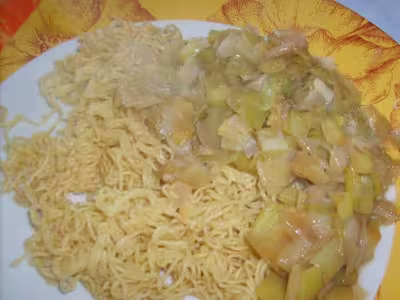 Poreaux au wok sojaux