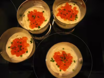 Recette Thermomix: Verrines aux oeufs de saumon