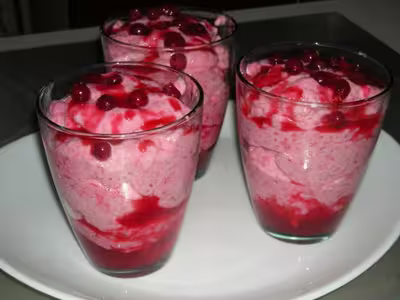 Thermomix: Mousse aux groseilles et son coulis