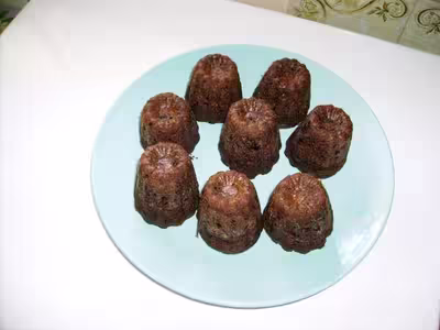 Petits gâteaux avec poudre cacaotée