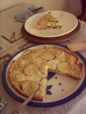 Tarte aux courgettes et fromage blanc