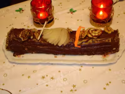 Bûche poire et chocolat