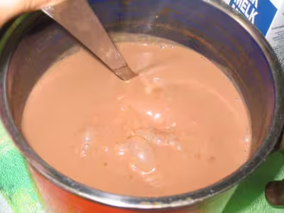 Chocolat chaud au cacao et à 70% de velouté