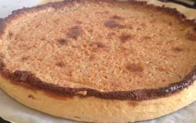 Tarte au mascarpone , citron et poudre de noisettes